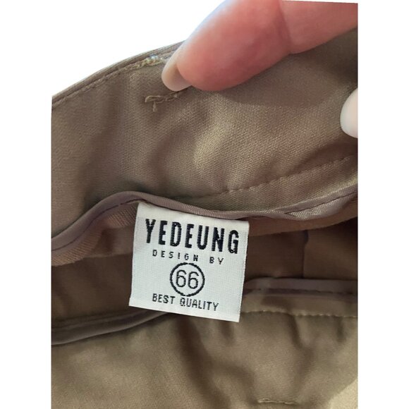 Khaki Pleated Skorts Beige Size S Vintage - Picture 4 of 13